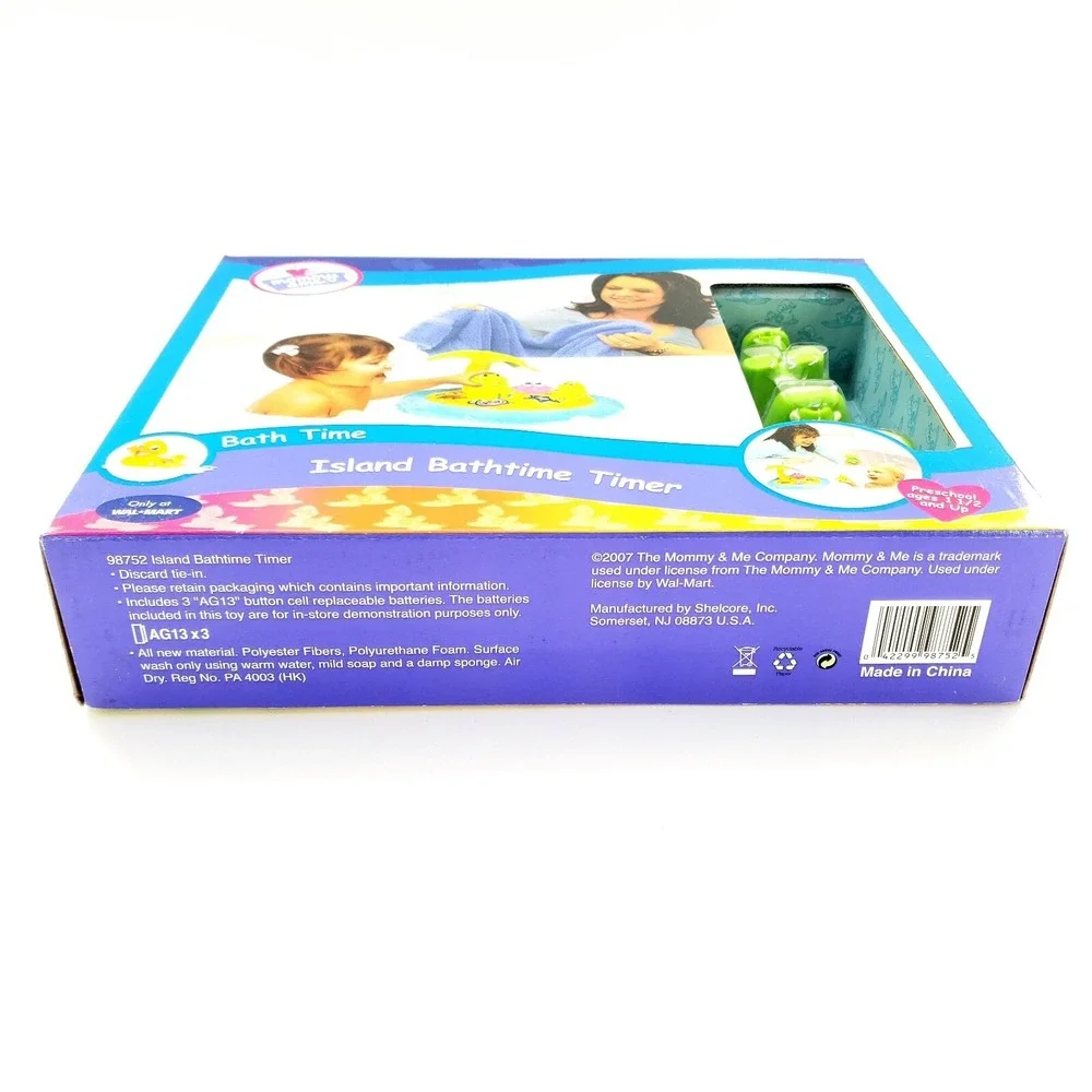 Mommy & Me Bath Time Island Bathtime Timer Brand New Sealed